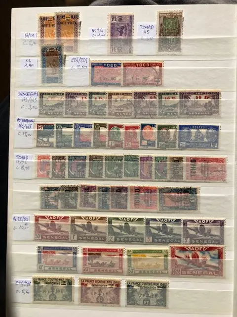 Franse kolonie - Cancelled stamps, VF - Yvert & Tellier