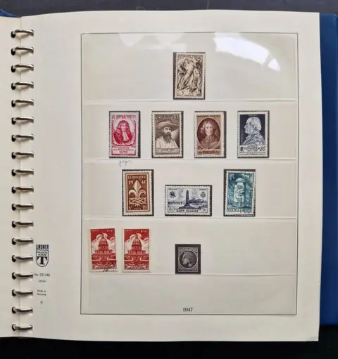 Frankrijk 1947/1963 - (Drie)dubbele collectie met veel extra's, hogere waarden + gekeurde zegels in luxe Lindner album - Michel