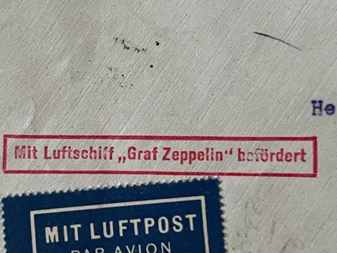 Duitse Rijk - Silesia flight, on-board post letter, drop-off in Breslau 1929 - Sieger 43 B