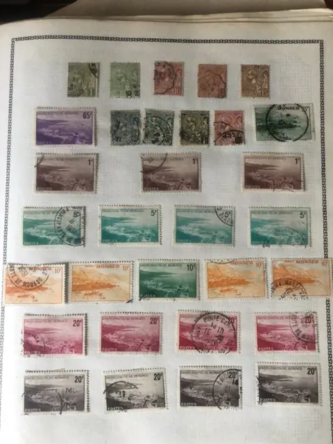 Monaco 1900/1970 - Mint and postmarked Monaco stamps - YT