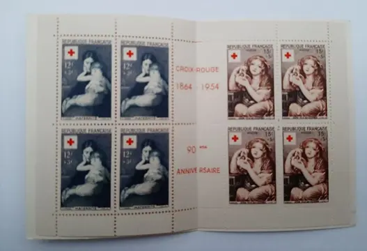 Frankrijk 1953/1954 - 2 “Croix Rouge” (Red Cross) booklets - Yvert 2002, 2003 MNH