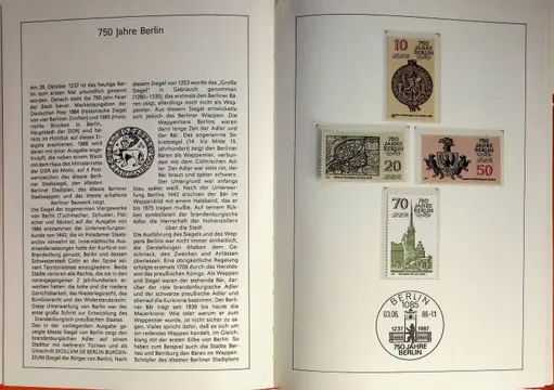 Duitse Democratische Republiek (DDR) 1980/1996 - 12 annual collection of stamps from the Deutsche Post (GDR) and the Deutsche Bundespost (FRG)