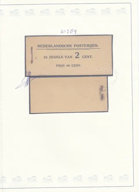 Nederland 1921 - Postzegelboekje - NVPH PZ4