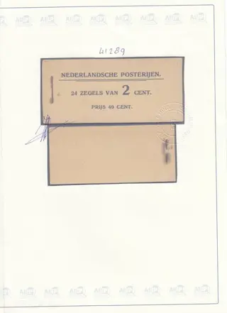 Nederland 1921 - Postzegelboekje - NVPH PZ4