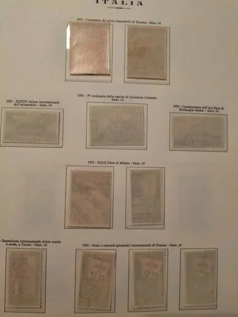 Italiaanse Republiek 1951 - Full year - Sassone 653/681