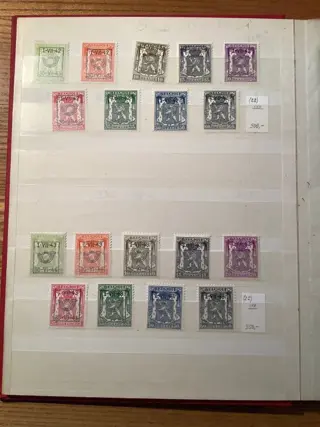 België 1938/1966 - Voorafgestempelden - verzameling tussen 1938/1966 - voorafgestemplde reeksen 1/6,9/1,0 13/15, 23 ,25/60