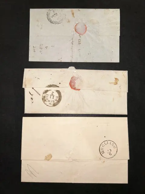 Italiaanse oude staten - Lombardije Venetië 1854/1855 - Lot of 11 covers with beautiful postage of the first issue. - Sassone