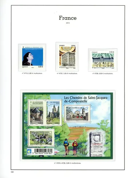 Frankrijk - Yvert sheets 2013-2014 complete 46 sheets + €120 face value