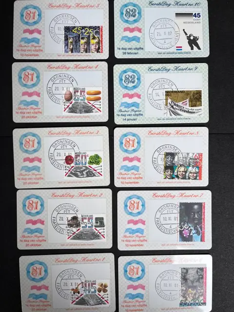 Nederland 1981/1993 - Verzameling Eerstedagkaartjes