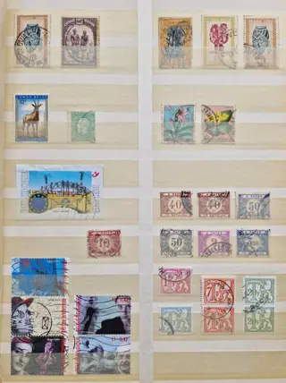 België 1879/2020 - Jonge catalogi (2021) + klassiek tot zeer jong gebruikt op volgorde van jaartal in 2 stockboeken - OPC