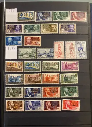 Afrika 1936/1947 - Timbres Afrique Equatoriale et Occidentale