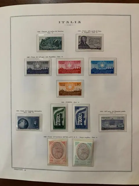 Italiaanse Republiek 1955/1985 - Collection of the Italian Republic, period 1955-1981 + year 1985 – with services and souvenir sheets