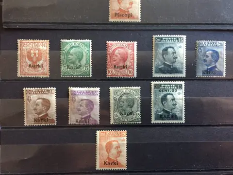 Italië Egeïsche kolonies en bezittingen 1912/1917 - Ordinary pieces of Italy overprinted with Tilos, Karki and Kos