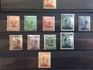 Italië Egeïsche kolonies en bezittingen 1912/1917 - Ordinary pieces of Italy overprinted with Tilos, Karki and Kos