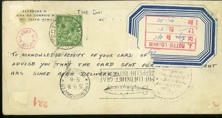 Zuid-Amerika - Brazil 1933 and 1934 - two Zeppelinflights
