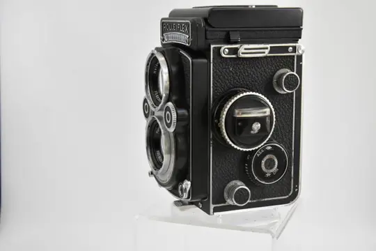 Rollei Rolleiflex 3,5 F model 3White Face met Planar 1:3,5 75mm CLA'd