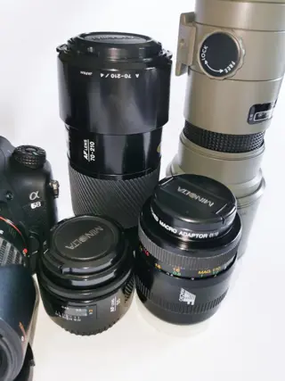 Sony A68 + 8 (!) lenses