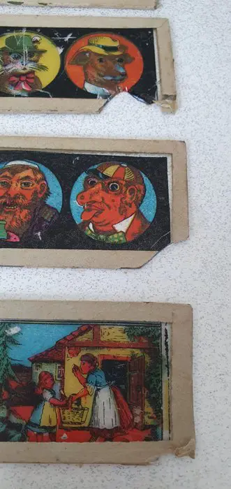 antieke toverlantaarn glazen lantaarnplaten (13 stuks)