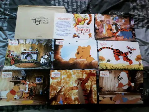 THE   TIGGER   MOVIE     lobbycard set.