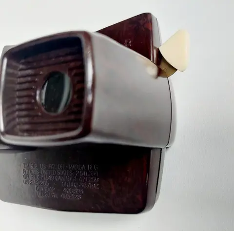 View-master met 14 schijfjes Model E. Made in Belgium by Sawyer's Europe Brussels