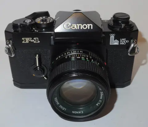 Canon F-1 - 1980 - Lake Placid Olympische Spelen - incl. Canon 1.4/50 - uitgebreide set