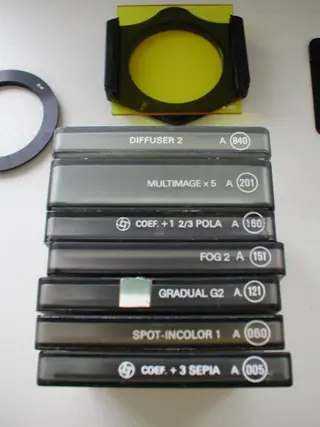 Cokin filters met A houders en adapterringen