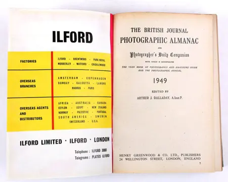 British Journal Photographic Almanac B.J.A. 1945
