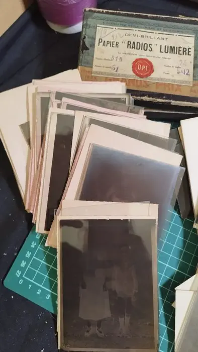 Lumière LOTE 51 PLACAS CRISTAL HAY 40 DE 9x12 Y 11 DE 6X9. circa 1900-1920 Lyon y más