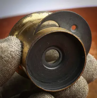 Objectif en laiton à diaphragmes rotatifou révolver Fonctionnel