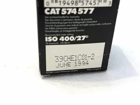 Ilford - Set of 24 expired New old film rolls (NOS) - Black & White