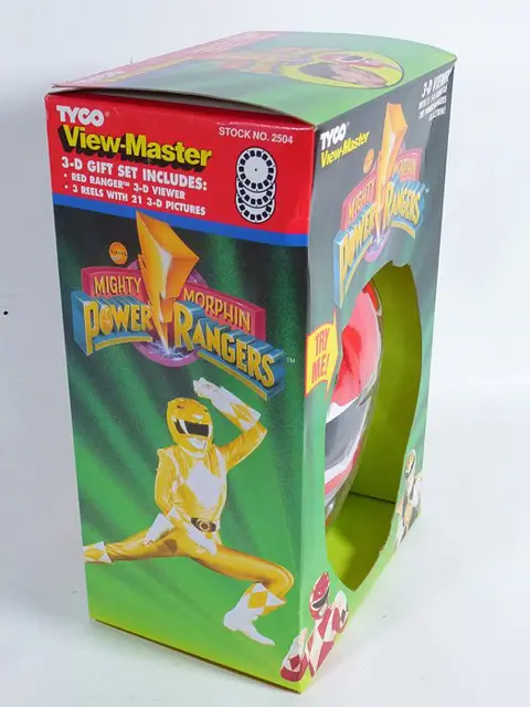 Viewmaster Tyco faceviewer Power Rangers nieuw in doos, met 3 schijven