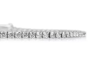 2.15 Carat DiamondTennis Riviera - 14 karaat Witgoud - Armband - GEEN RESERVE