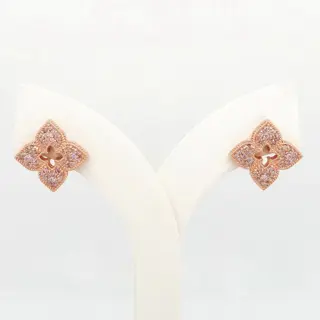 IGI Certified 0.40ct Pink Diamond Earrings - 14 karaat Rosé goud - Oorbellen - ***Geen minimumprijs***