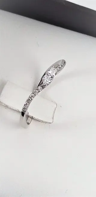 Polello - 18 karaat Witgoud - Ring - 0.17 ct Diamant