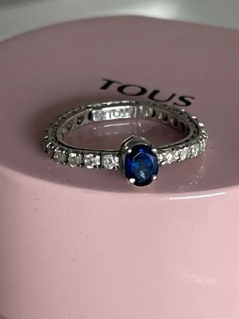Tous - 18 karaat Goud - Ring - 0.48 ct Saffier