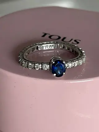 Tous - 18 karaat Goud - Ring - 0.48 ct Saffier