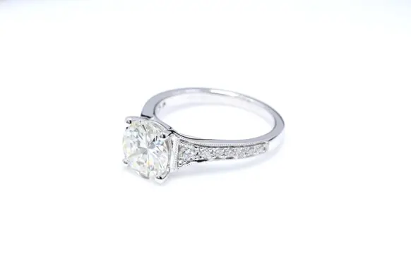 18 karaat Witgoud - Ring - 2.10 ct Diamant - Diamanten