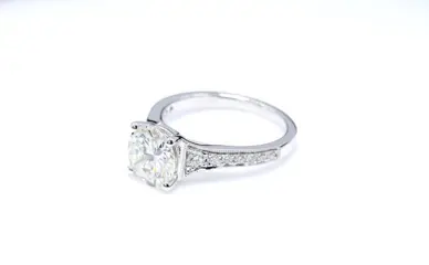 18 karaat Witgoud - Ring - 2.10 ct Diamant - Diamanten