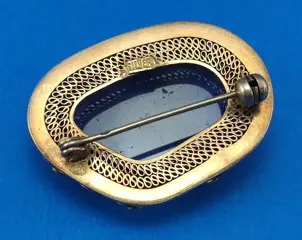 925 Zilver - Broche, Hanger Amethist