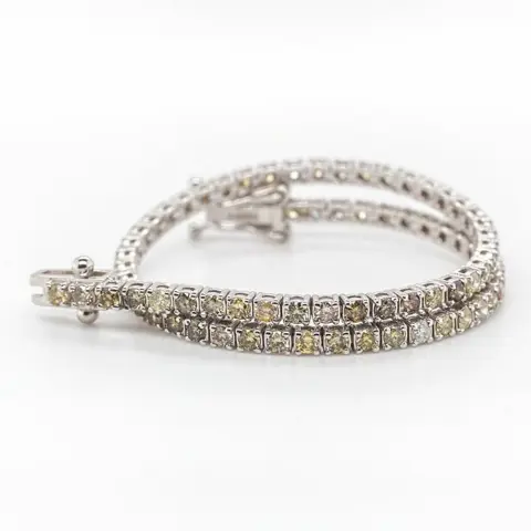 No Reserve Price - 14 karaat Witgoud - Armband - 2.33 ct Diamant