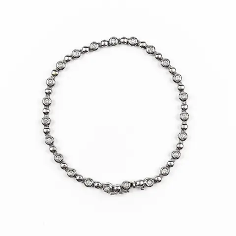 18 karaat Witgoud - Armband - 1.00 ct Diamant