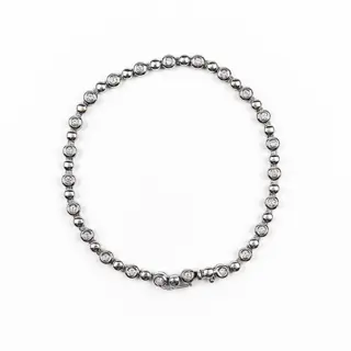 18 karaat Witgoud - Armband - 1.00 ct Diamant