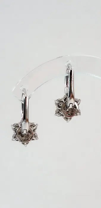 Crivelli - 18 karaat Witgoud - Oorbellen - 1.69 ct Diamant