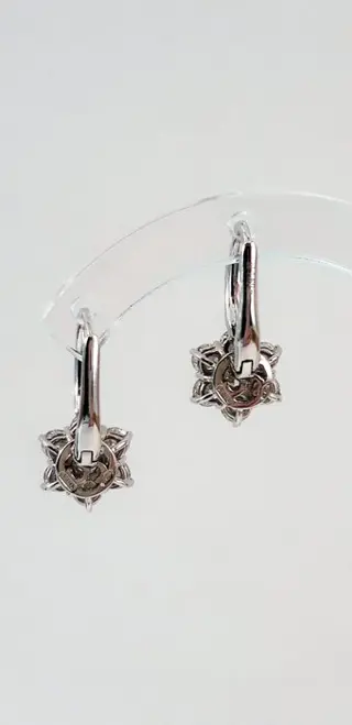 Crivelli - 18 karaat Witgoud - Oorbellen - 1.69 ct Diamant