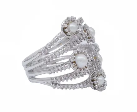 18 karaat Goud, Witgoud - Ring