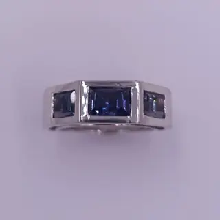 Vasari - 18 karaat Witgoud - Ring - 2.20 ct Loliet