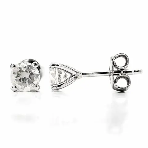 1.00ct G/SI Diamond Earrings - 14 karaat Witgoud - Oorbellen - ***Geen minimumprijs***