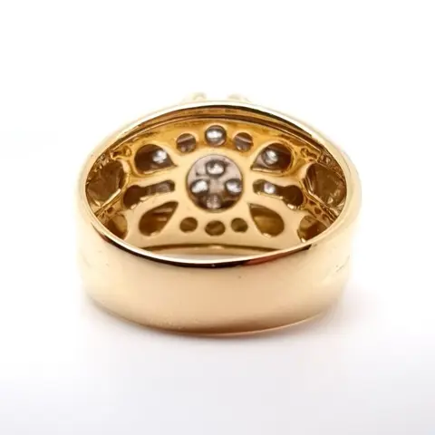 18 karaat Geel goud - Ring Diamant