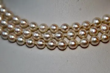 Master's mark "WP"- extra long 89cm or 2 row Goldsmith's Germany - 835 Akoya parels, Zilver - Halsketting - echte zee/zoutwater geselecteerde parels extra glanzend