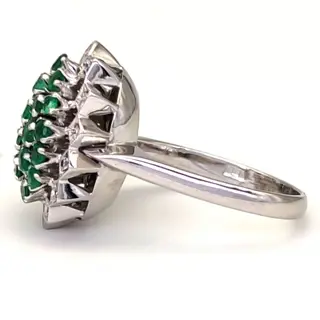 18 karaat Witgoud - Ring - 1.00 ct - Diamanten van 0,14 ct